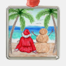 Search for beach santa ornaments Funny