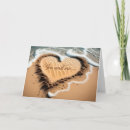 Recherche de amour sur la plage vœux cartes Sable