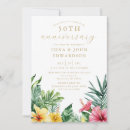 Search for flower 50th anniversary invitations Modern