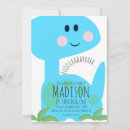 Recherche de blue dinosaur birthday invitations Mignon