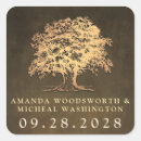 Search for vintage tree wedding stickers Rustic
