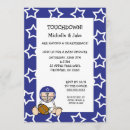 Search for football baby shower invitations Blue