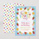 Search for fruit birthday invitations Tropical