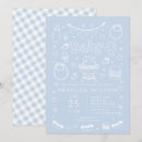 Search for bbq baby boy shower invitations Gingham