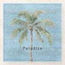 Recherche de tropical dessous de verres Vert