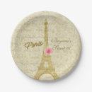 Recherche de tour eiffel paris assiettes Rose