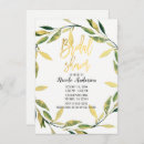Search for wreath bridal shower invitations Leaves
