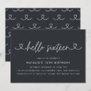 Search for stylish sweet 16 invitations Modern