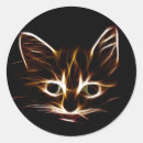 Recherche de visage abstrait autocollants Animal