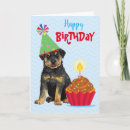 Search for rottie birthday cards Puppy