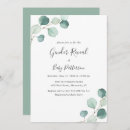 Search for botanical greenery gender reveal invitations Simple