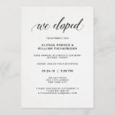 Search for elopement reception invitations Minimalist