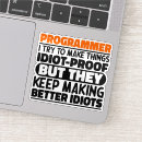 Search for funny developer stickers Coder