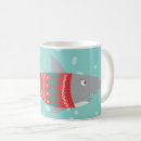 Search for funny shark mug mugs Under the sea