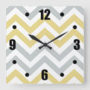 Recherche de zigzag jaune horloges Chevron
