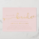Search for here comes the bride invitations Pink