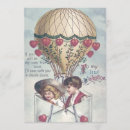 Search for hot air balloon wedding invitations Retro