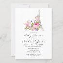 Recherche de paris baby shower fille invitations Rose