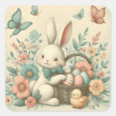 Search for vintage easter chicks stickers Rabbit