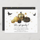 Search for gold halloween invitations Glitter