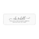 Search for black and white wedding return address labels Professional