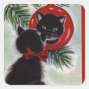 Search for vintage black cat stickers Kitty