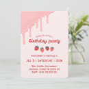 Recherche de fraise kawaii invitations Rose