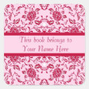 Search for red damask stickers Elegant