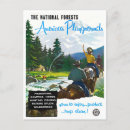 Recherche de nature forêt cartes postales Rétro