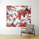 Search for black red and white tapestries Flowers