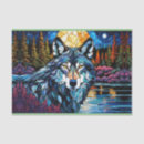 Search for wolf tissue paper Landscape