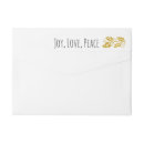 Search for peace love and joy return address labels Trendy
