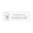 Search for line drawing return address labels Minimalist