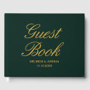 Search for emerald green guest books Calligraphy
