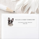 Search for french return address labels Black and white