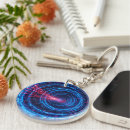 Search for stream rounded keychains Blue