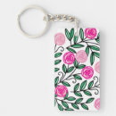 Recherche de de fleur de ressort porteclés Rose