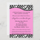Search for zebra print baby shower invitations Pink