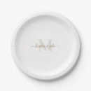Search for monogram paper plates Simple