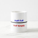 Search for half empty or half full mugs Funny
