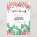 Search for cactus bridal shower invitations Floral