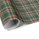 Search for hunter green christmas wrapping paper Tartan
