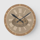 Recherche de heure pour le café horloges Brun