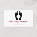 Recherche de réflexothérapie cartes visite Reflexologist