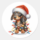 Search for dachshund christmas stickers Merry
