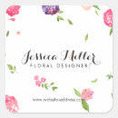 Search for vintage floral design stickers Elegant