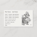 Search for alice in wonderland business cards John tenniel