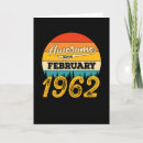 Recherche de 1962 anniversaire cartes Rétro