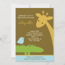 Recherche de alligator baby shower invitations Safari