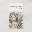 Search for curly hair business cards Hairstylist
